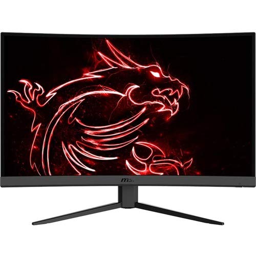 MSI Full HD sin reflejos 1 ms 2560 x 1440 165 Hz Frecuencia de actualización Resolución 2K Sincronización libre Monitor curvo para juegos de 27' (Optix G27CQ4) - Negro