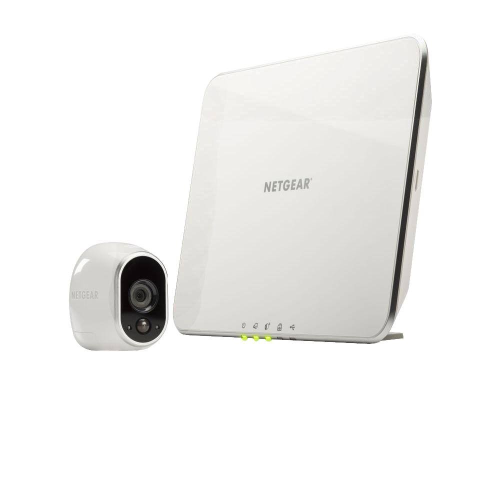 Arlo Sistema de seguridad de visión nocturna para interiores / exteriores VMS3130 con 1 cámara HD sin cables