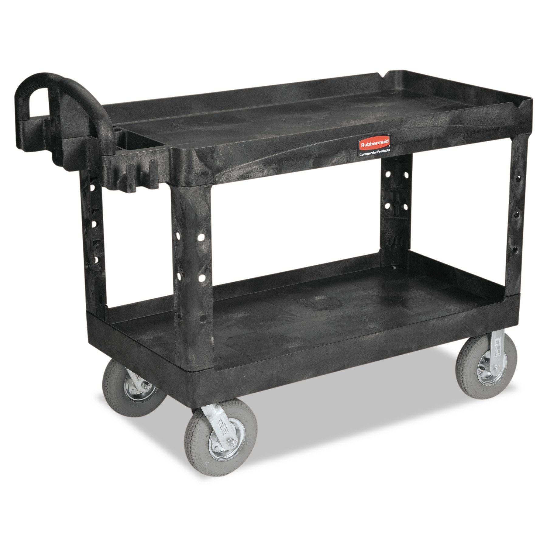 Rubbermaid Carros utilitarios HD con estantes con rebor...