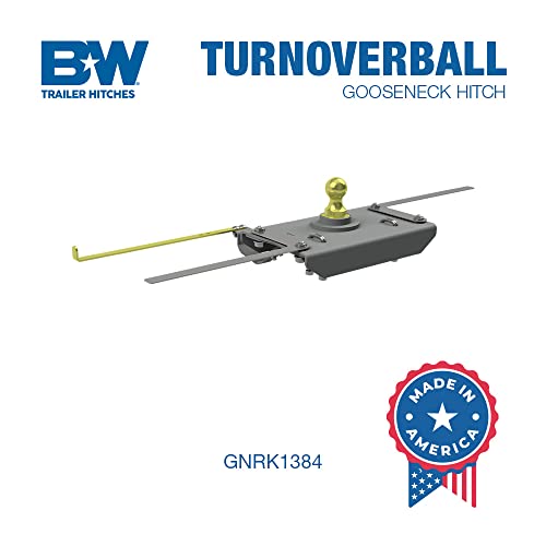 B&W Trailer Hitches Enganche de cuello de cisne Turnoverball - GNRK1384 - Compatible con camiones Ram 2500 2014-2018