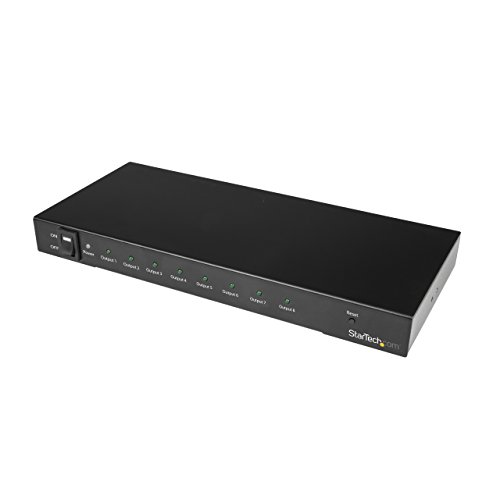 StarTech Divisor HDMI 4K 60hz - 8 puertos - Soporte HDR - Audio de sonido envolvente 7.1 - Amplificador de distribución HDMI ...