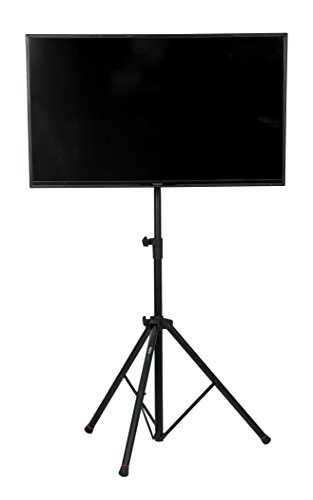 Gator Frameworks Trípode ajustable de lujo Soporte para monitor de TV LCD/LED con pistón de elevación; Se adapta a pantallas de hasta 48' (GFW-AV-LCD-2)