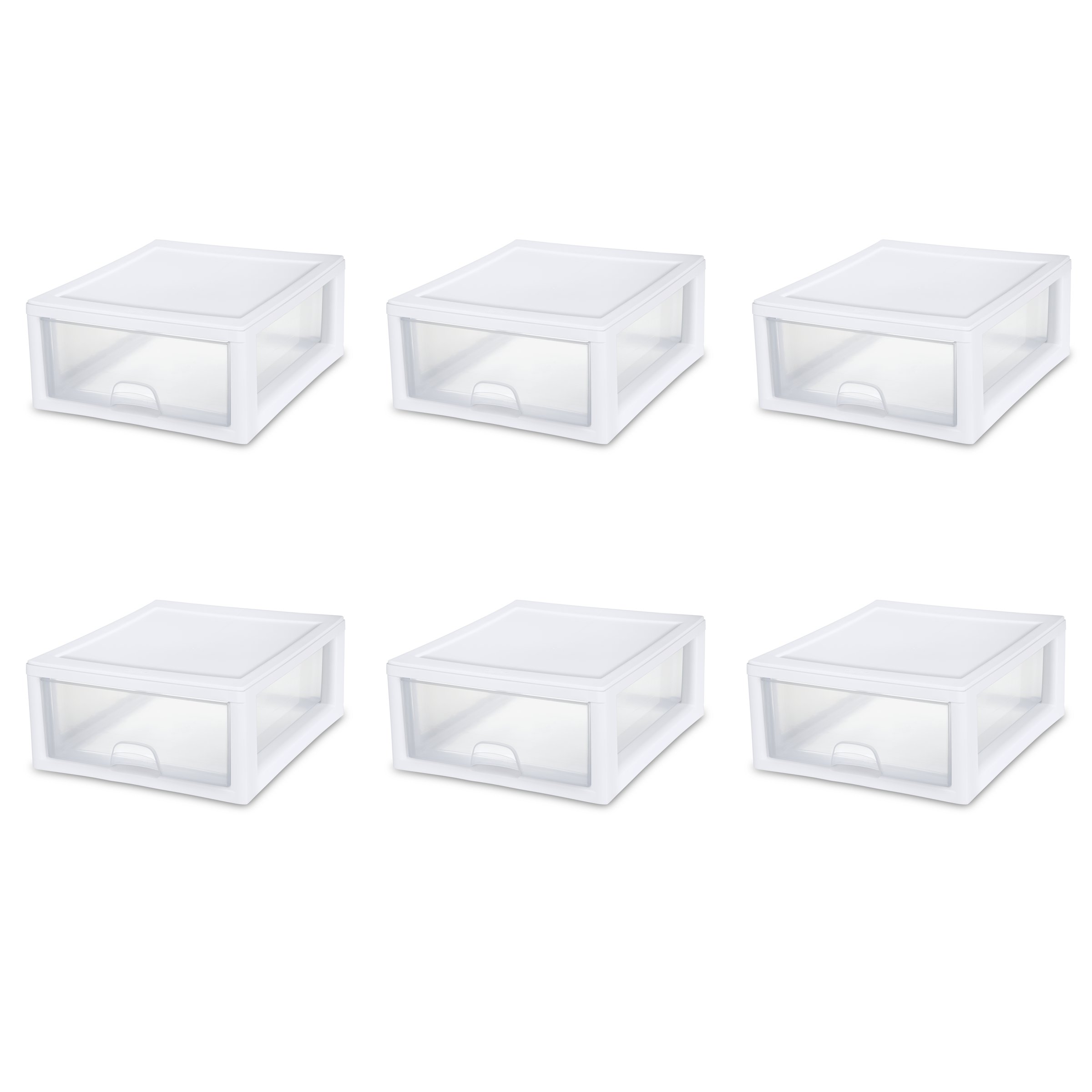 Sterilite 23018006 Cajón apilable de 16 cuartos/15 litros