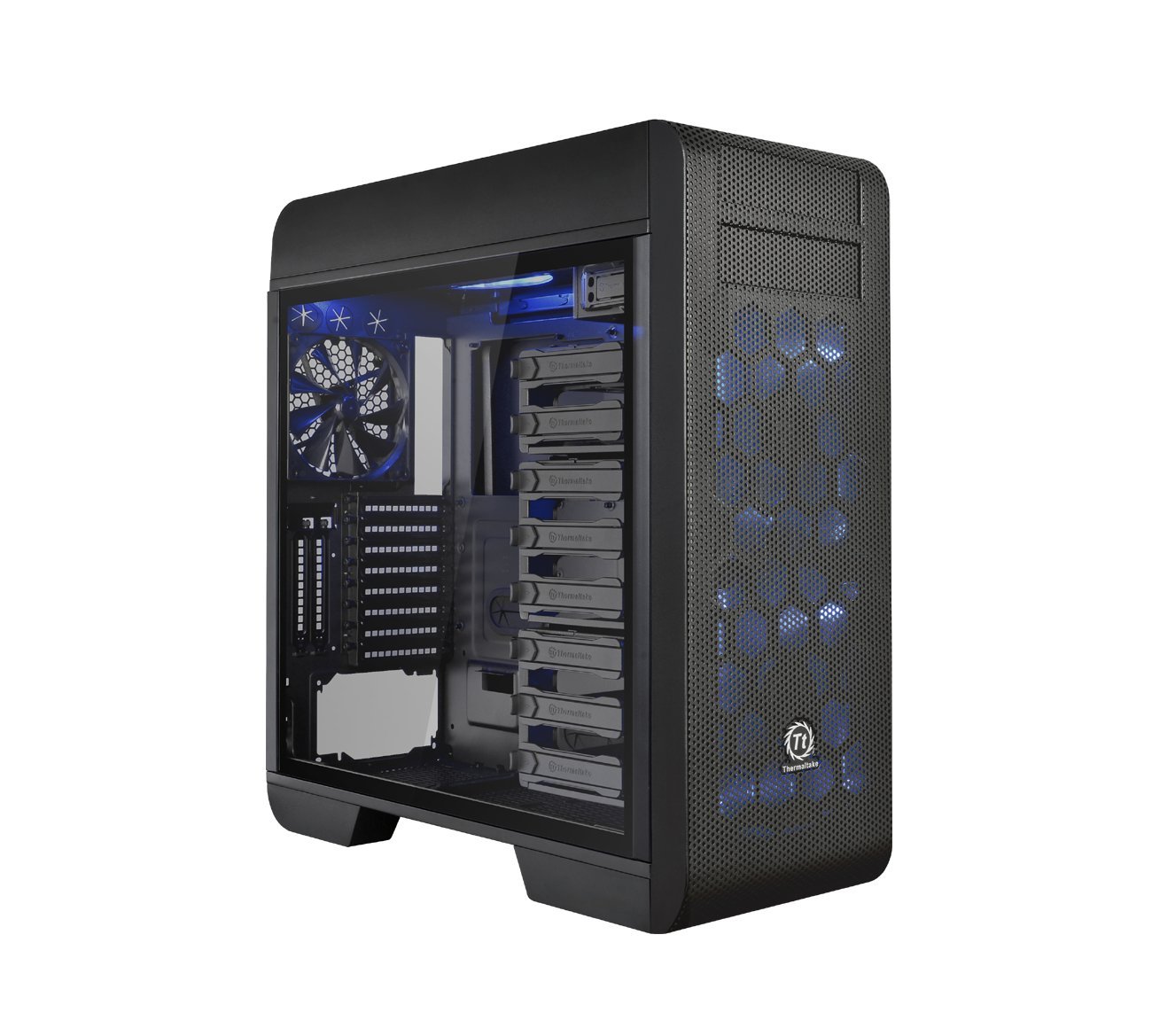 Thermaltake Core V71 Edición de vidrio templado E-ATX Torre completa Tt LCS Caja de computadora para juegos certificada CA-1B6-00F1WN-04