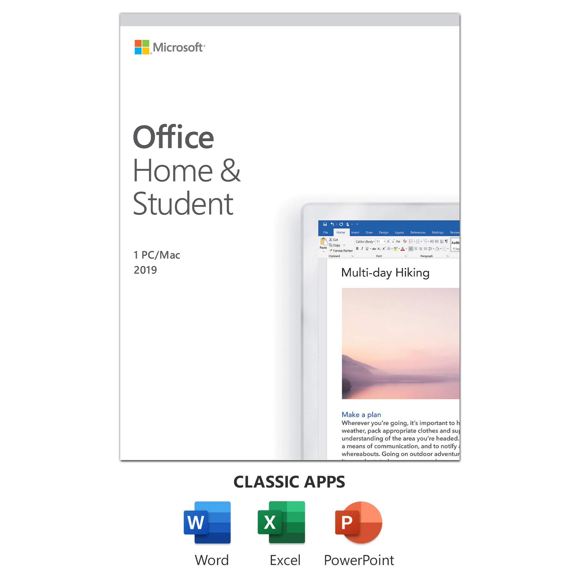 Microsoft Office 2019 Hogar y Estudiantes - Box ...