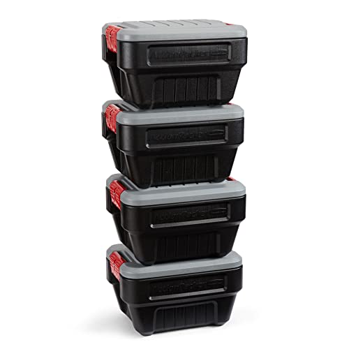 Rubbermaid ActionPacker ActionPacker Contenedor de almacenamiento con tapa de 8 galones con cerradura