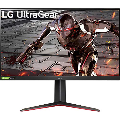  LG 32GN550-B Monitor para juegos Ultragear VA de 32 puadas con frecuencia de actualización de 165 Hz/FHD (1920 x 1080) con HDR10/tiempo de respuesta de 1 ms con MBR y compatible con NVIDIA G-SYNC y...