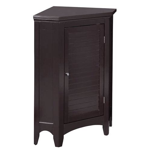 Elegant Home Fashions Gabinete de piso de esquina con 1...