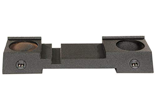 Q Power Gabinete doble para subwoofer con revestimiento de plumón de 10' para camionetas Chevy Avalanche y Escalade EXT 2002-2013