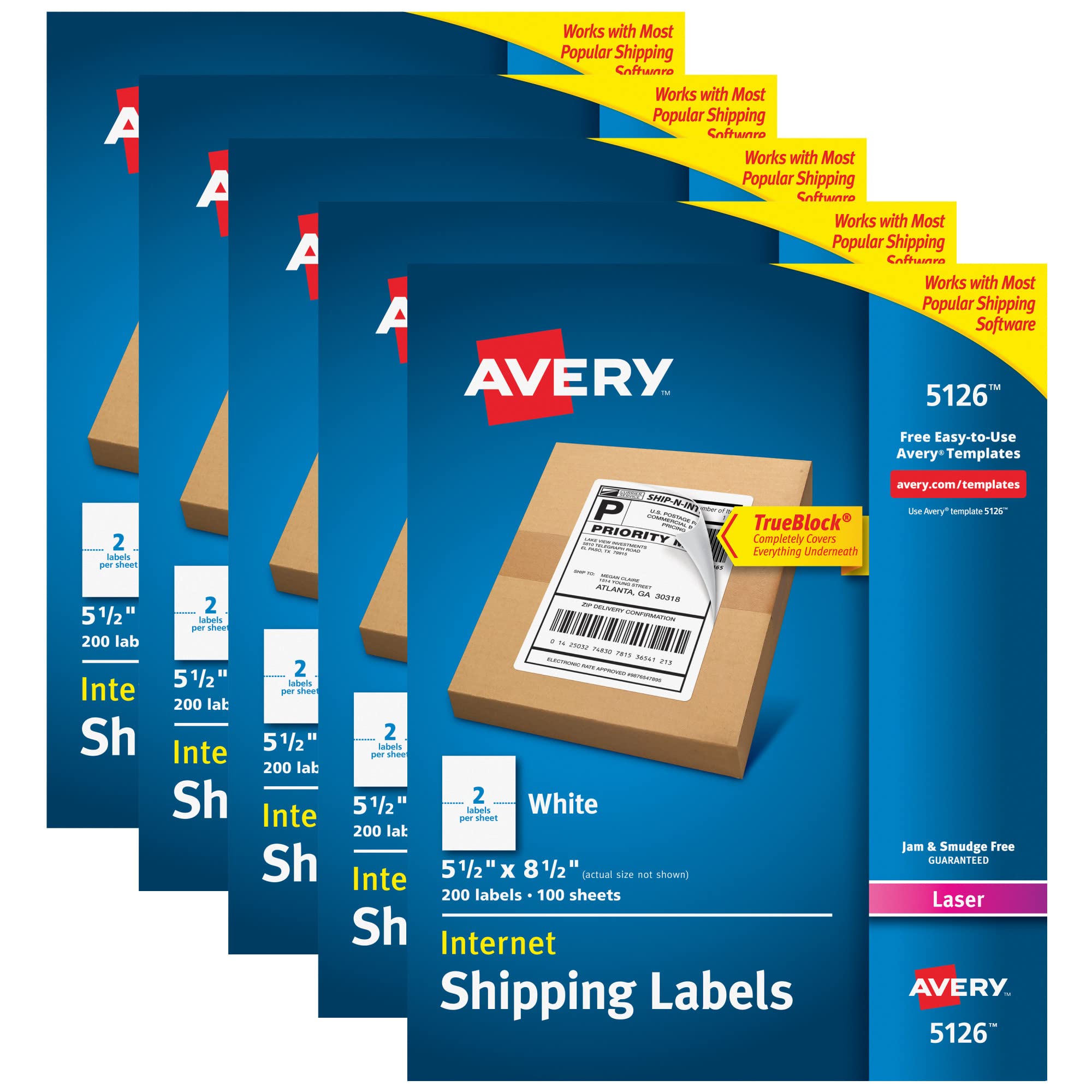 Avery 5126 Etiquetas de dirección de envío