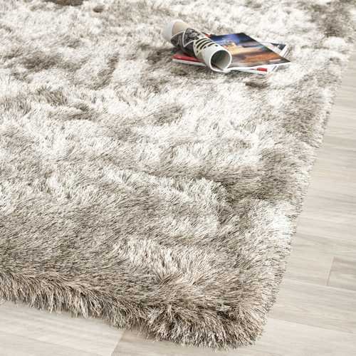 Safavieh Alfombra Paris Shag Sable de 5' x 7'