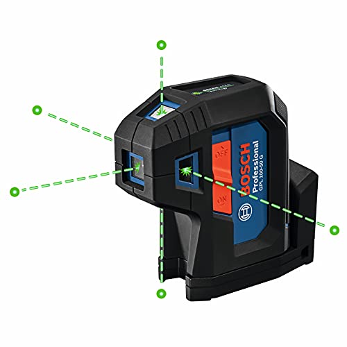 Bosch GPL100-50G Láser autonivelante verde de 5 puntos ...