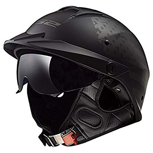 LS2 Medio casco de moto Rebellion