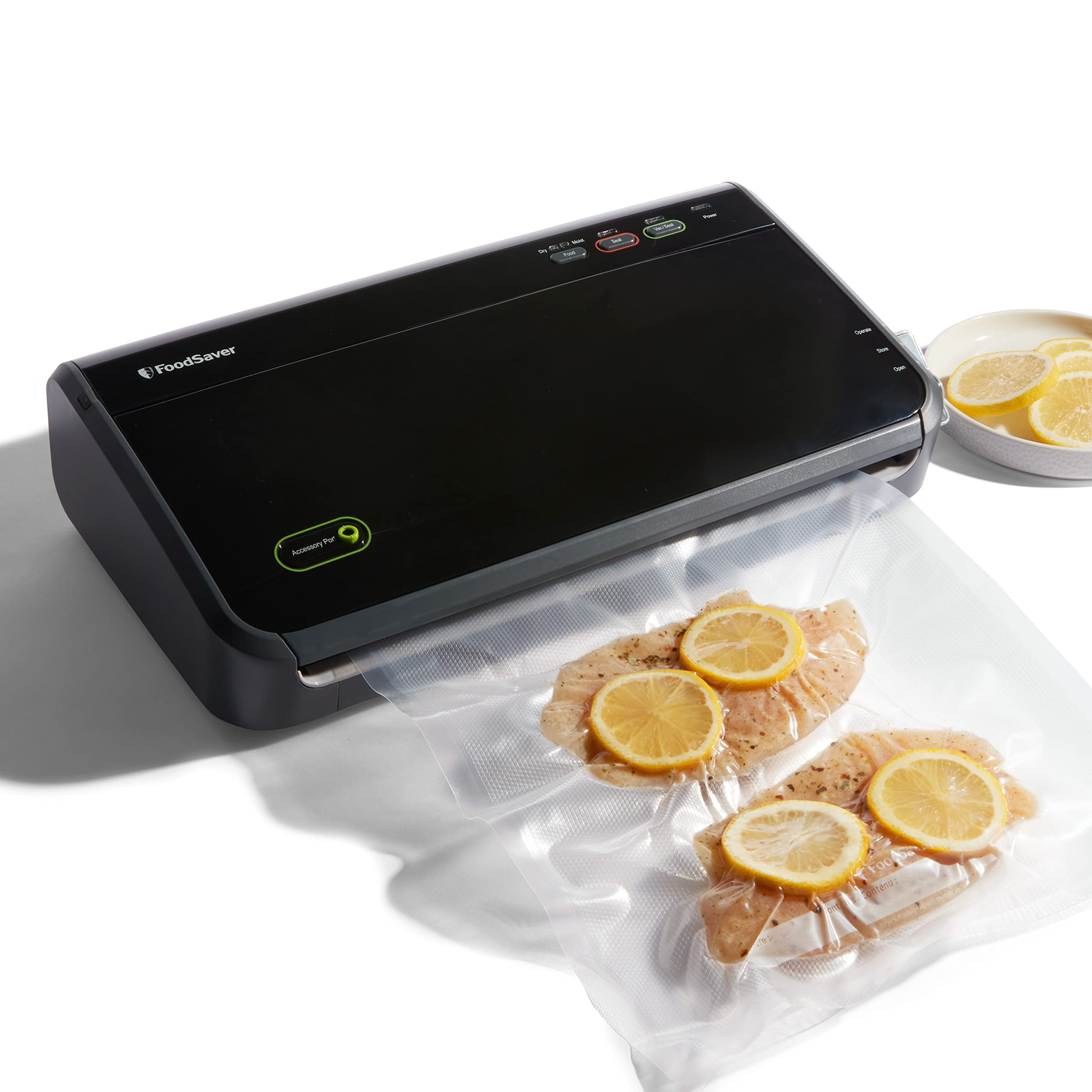 FoodSaver Máquina selladora al vacío con detección automática de bolsas