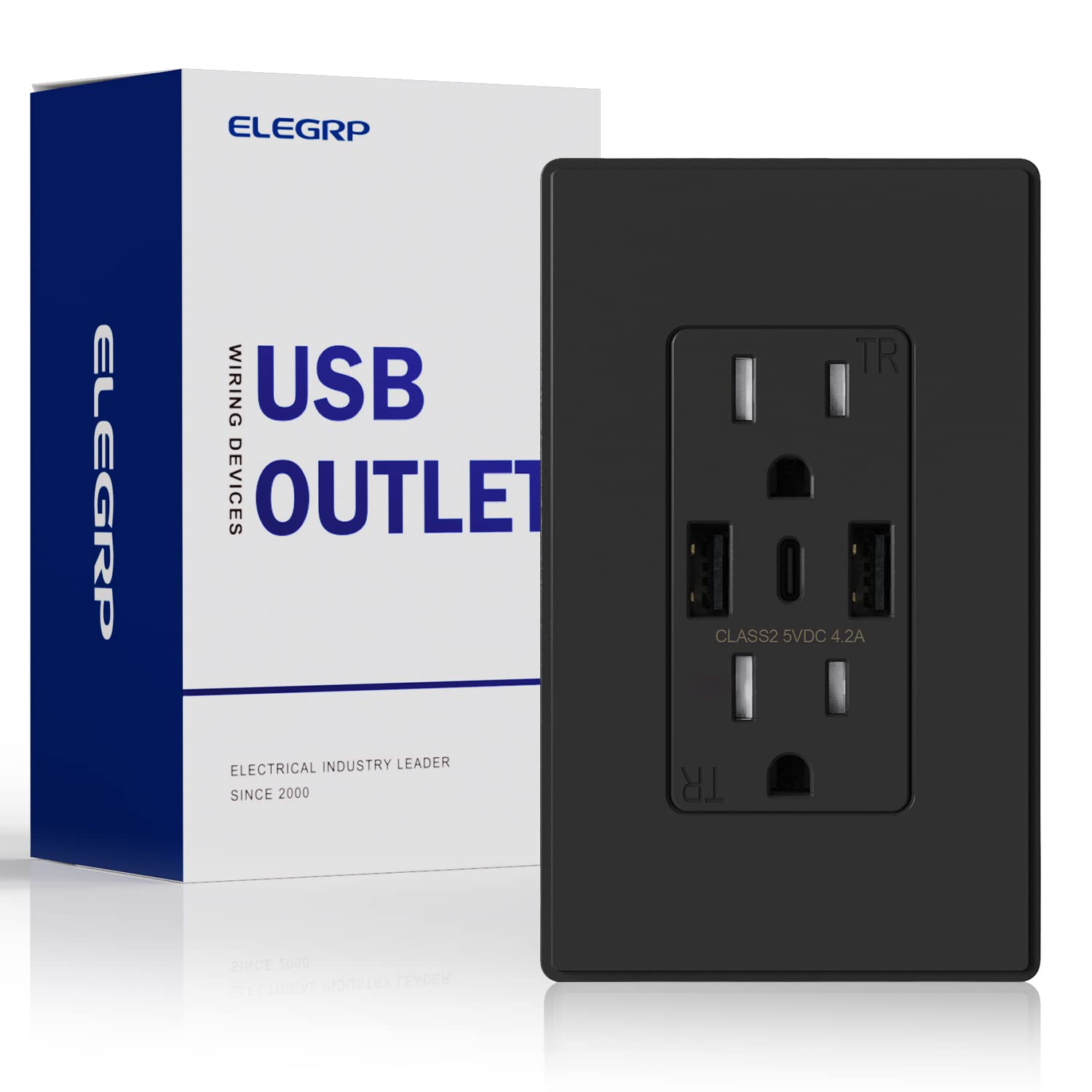 ELEGRP Toma de pared USB 4.2AAC