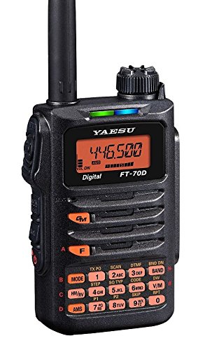 Yaesu FT-70DR FT-70 Transceptor de mano digital/analógico original de 144/430 MHz - C4FM / FDMA - 3 años de garantía del fabricante