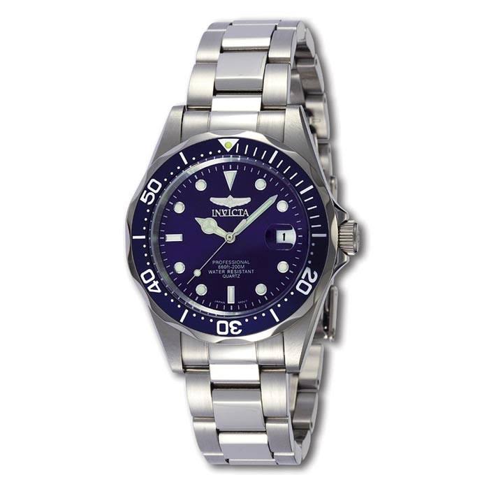 Invicta Reloj 9204 Pro Diver Collection para hombre en tono plateado