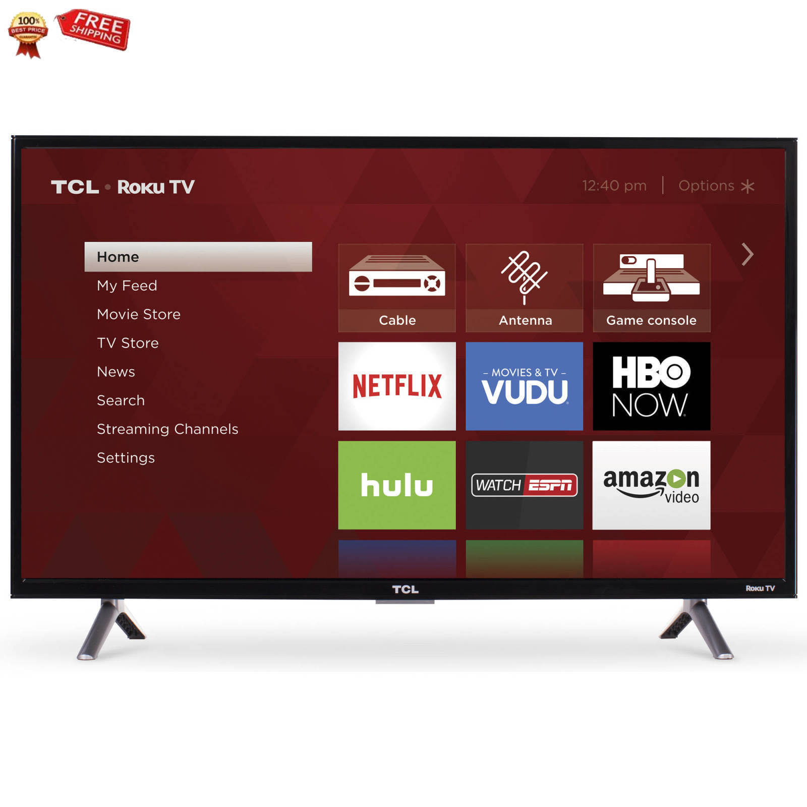 TCL 32S305 Televisor LED inteligente Roku de 32 pulgadas y 720p (modelo 2017)