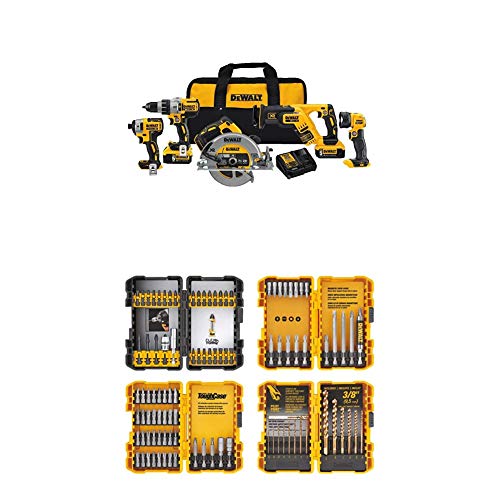 DEWALT DCK594P2 Kit combinado de 5 herramientas XR de 2...