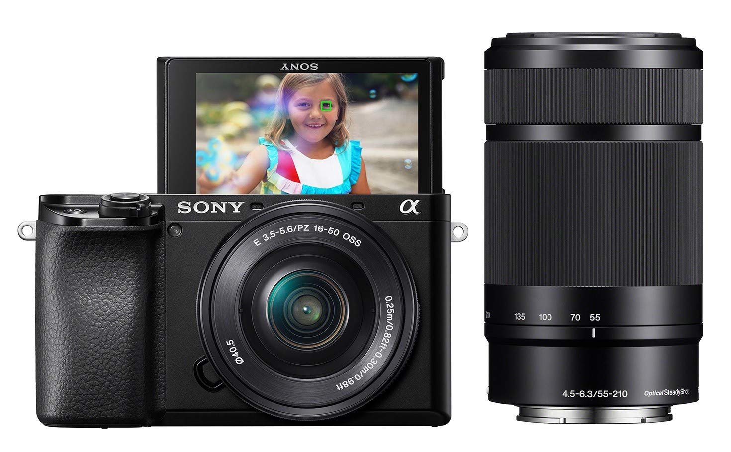 Sony Alpha A6100 Mirrorless Camera with 16-50mm and 55-...