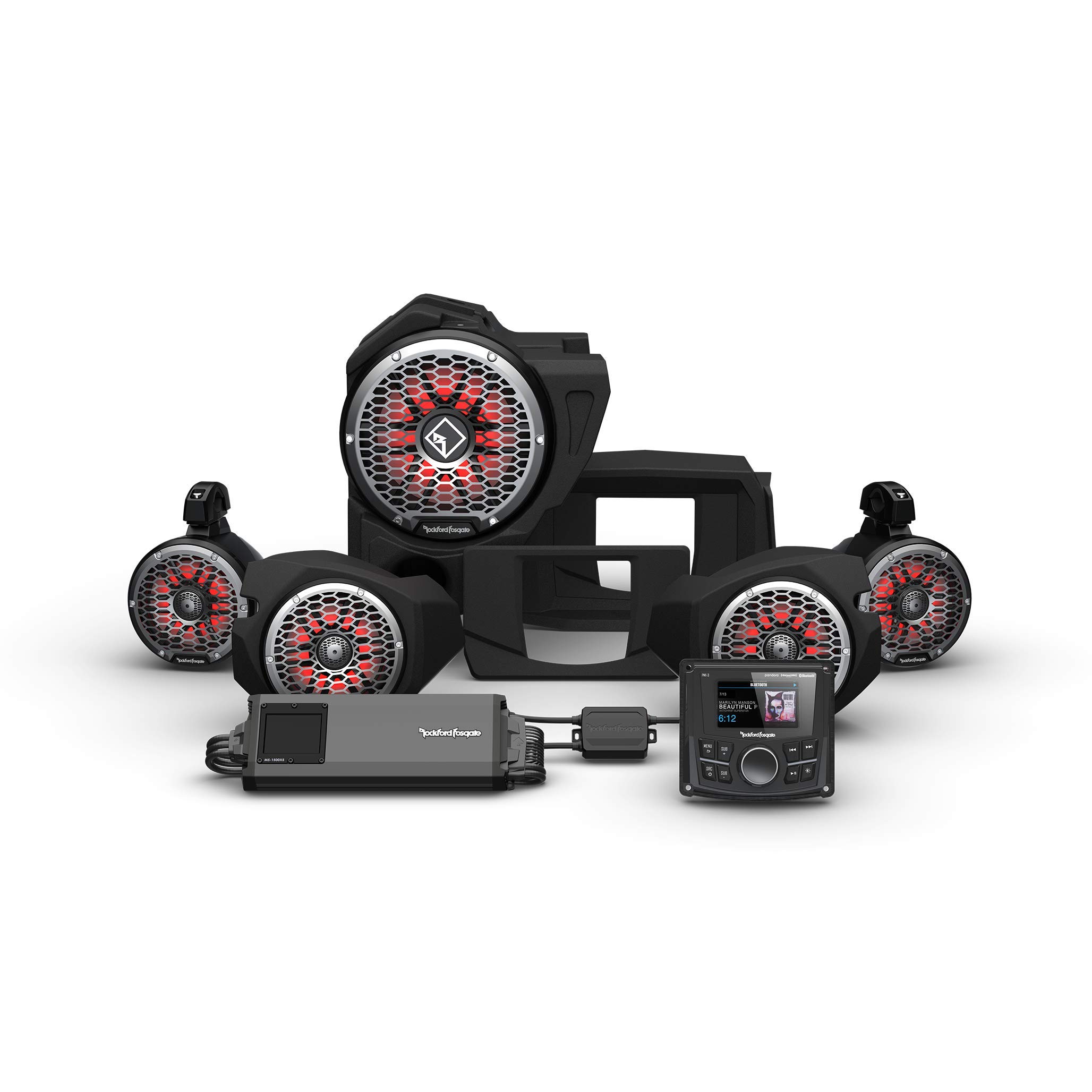 Rockford Fosgate RZR14-STG5 Audio Kit: PMX-3 Receiver, ...