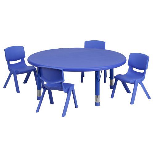 Flash Furniture Juego de mesa de actividades redonda de...