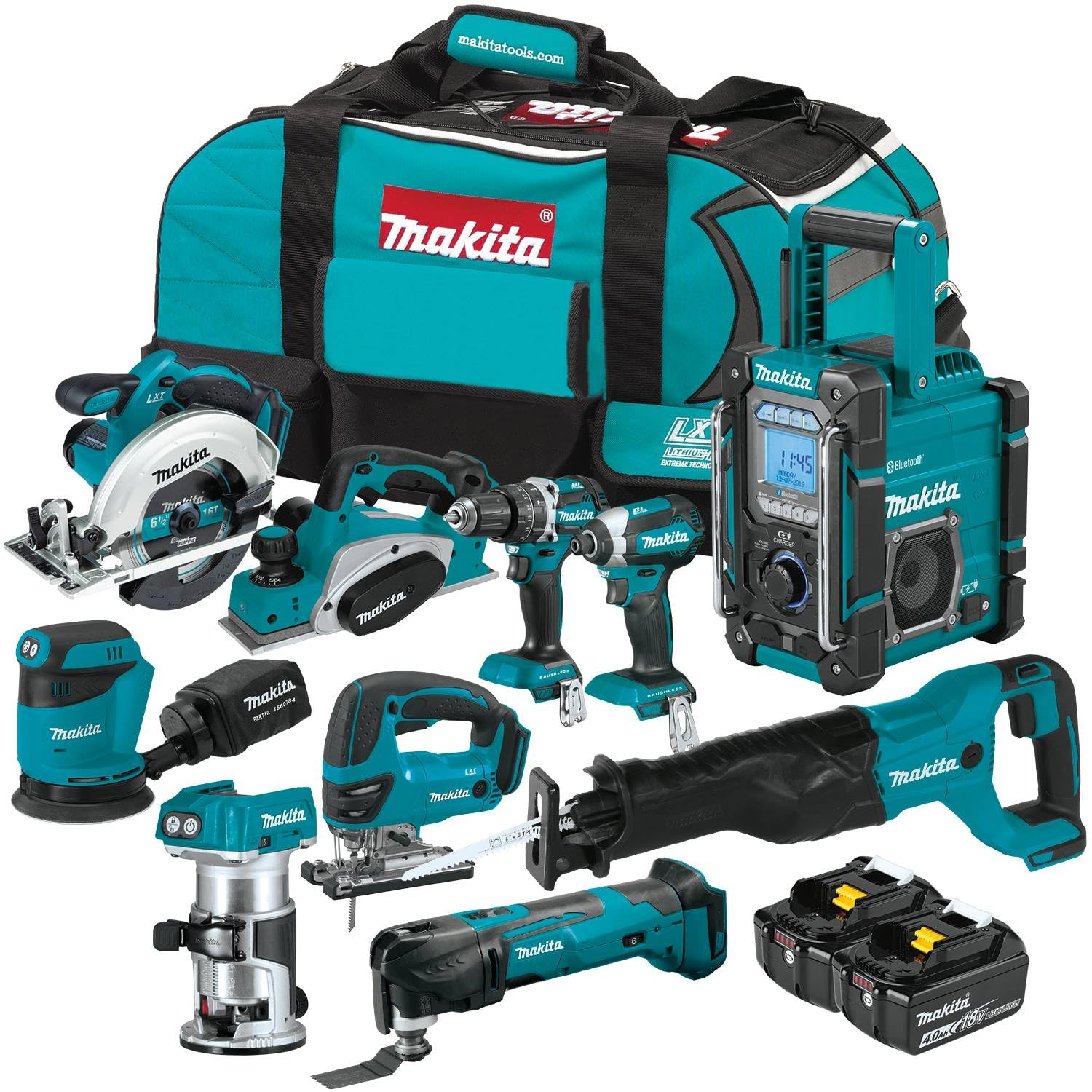 Makita XT1001SM 18V LXT® Lithium-Ion Cordless 10-Pc. Wo...