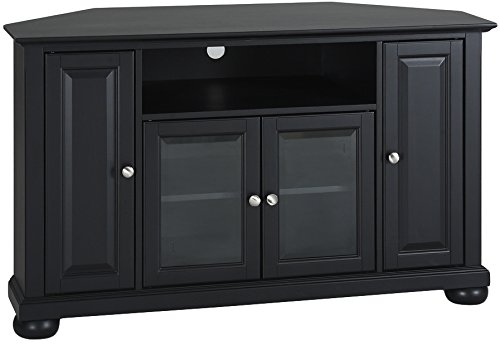 Crosley Furniture Mueble esquinero para TV LaFayette de 48 pulgadas - Negro