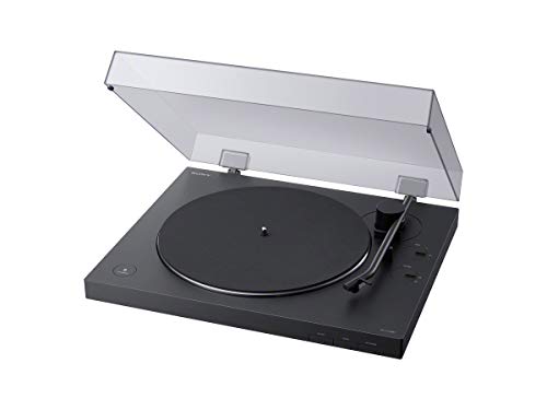 Sony Tocadiscos de transmisión por correa PS-LX310BT: Reproductor de discos de vinilo inalámbrico totalmente automático con Bluetooth y salida USB