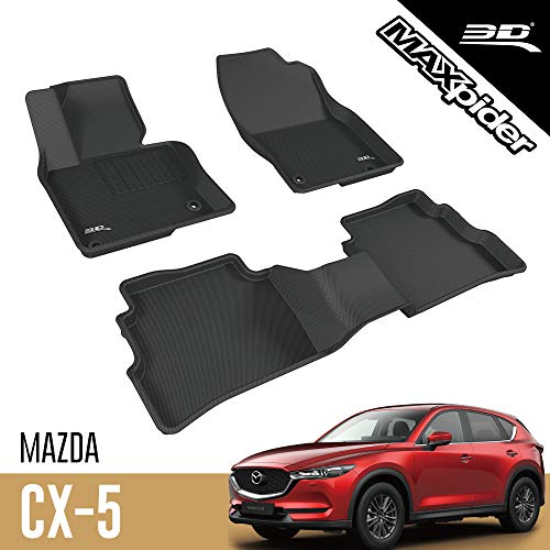 3D MAXpider Juego completo de alfombrillas personalizadas para todo tipo de clima para determinados Mazda