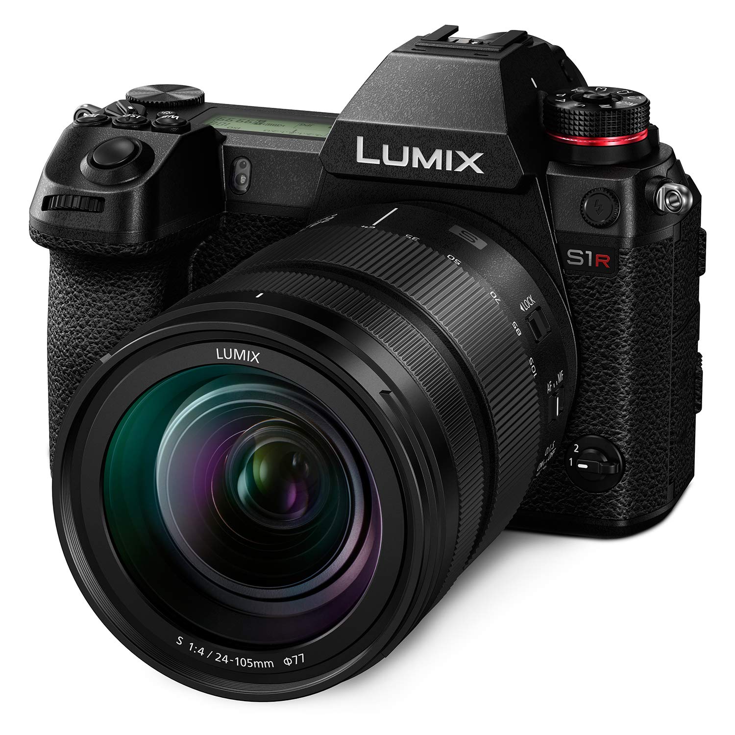 Panasonic Cámara sin espejo  LUMIX S1R con lente OIS LU...